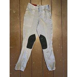 Grand Prix Breeches‎ Riding Pants Stretch Size 24L Gray